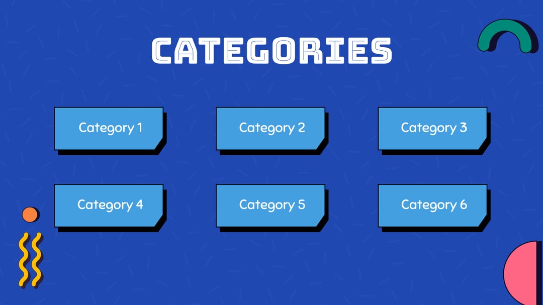 Jeopardy Presentation Templates template