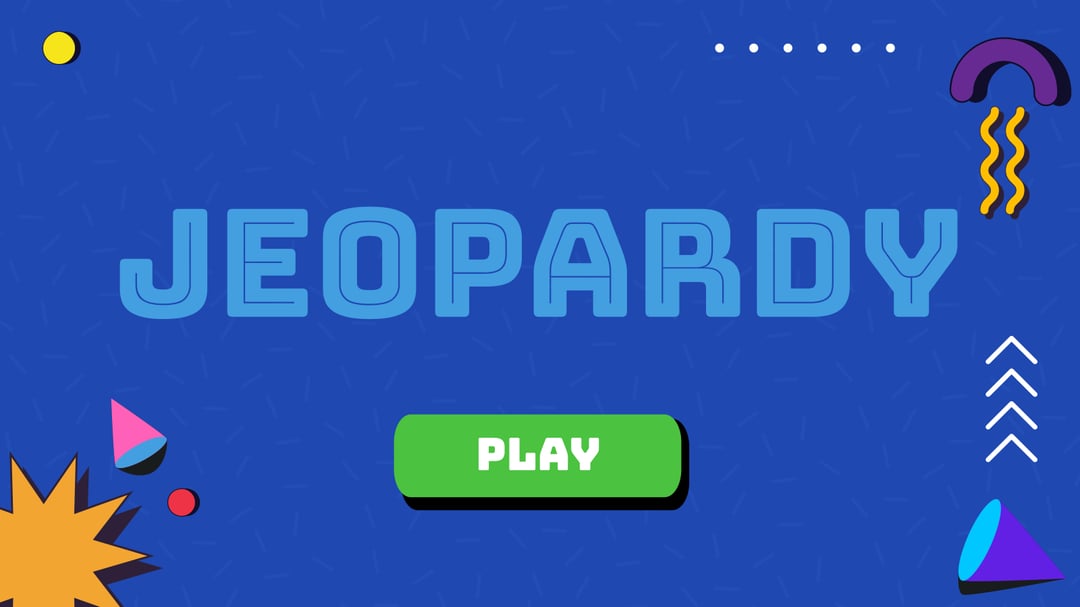 Jeopardy Presentation Templates template