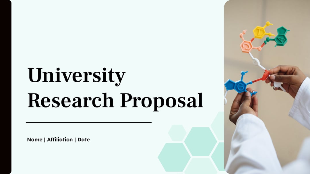 University Research Proposal Academic Presentation template