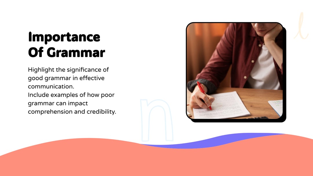 Grammar Basics Academic Workshop Presentation template