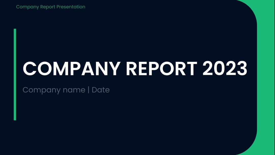Company Report Presentation SlidesAI