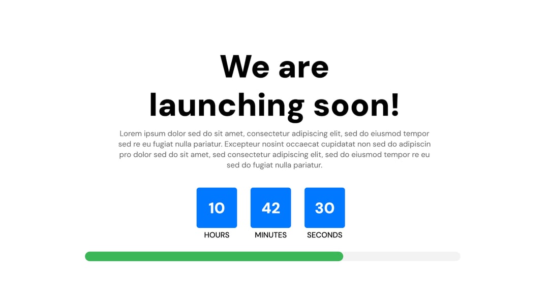 Countdown Timer Presentation template