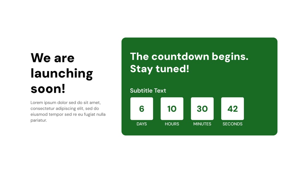 Countdown Timer Presentation template