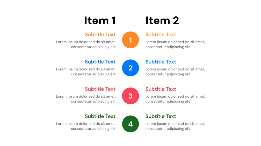 Comparison Chart Presentation template