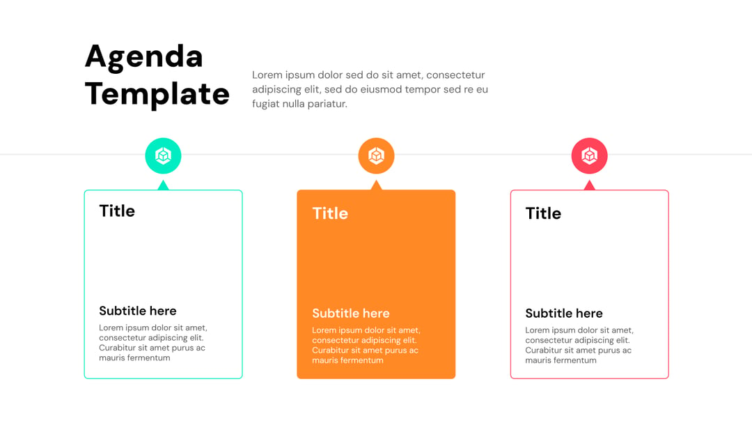 Agenda Templates for Presentation template