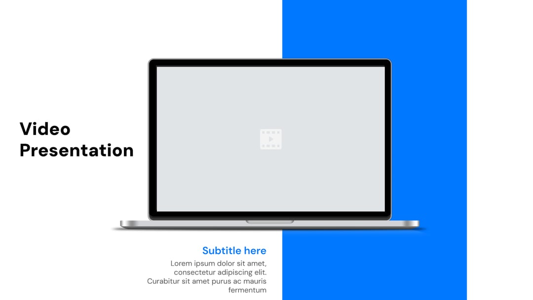Video Presentation Templates template