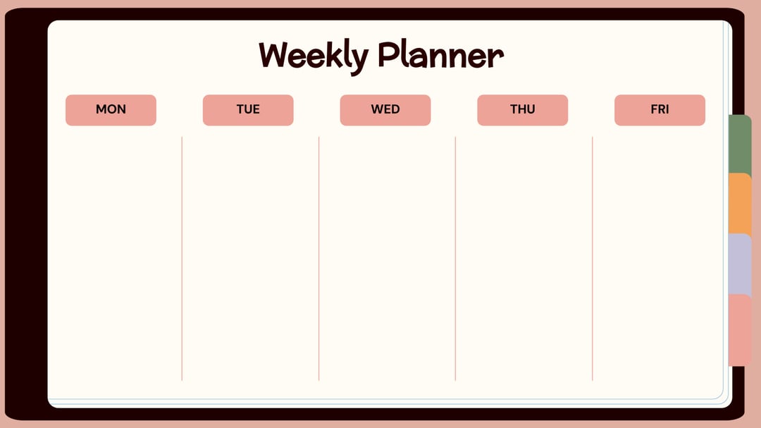 Classroom Planner Academic Presentation template