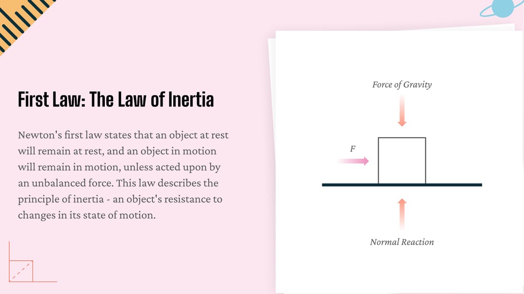 Newton’s Laws of Motion - Education Presentation template