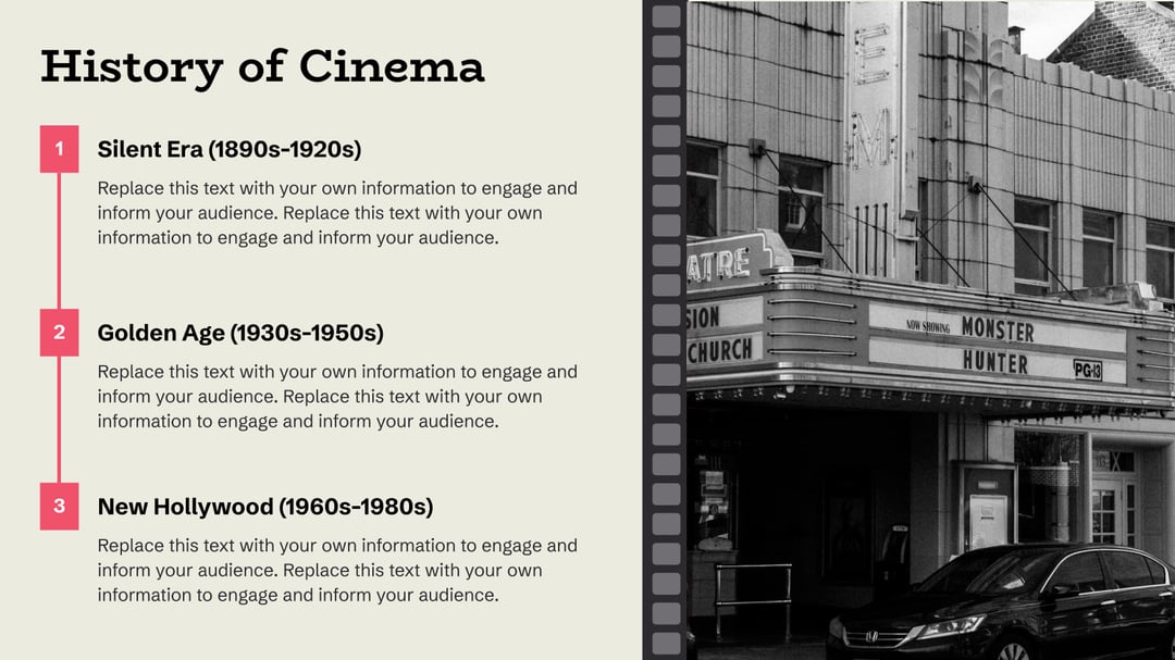 Film Studies – Film Pitch Deck template