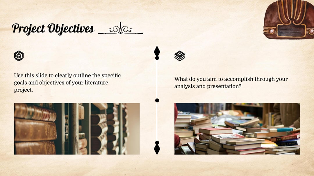 Literature Project Academic Presentation template