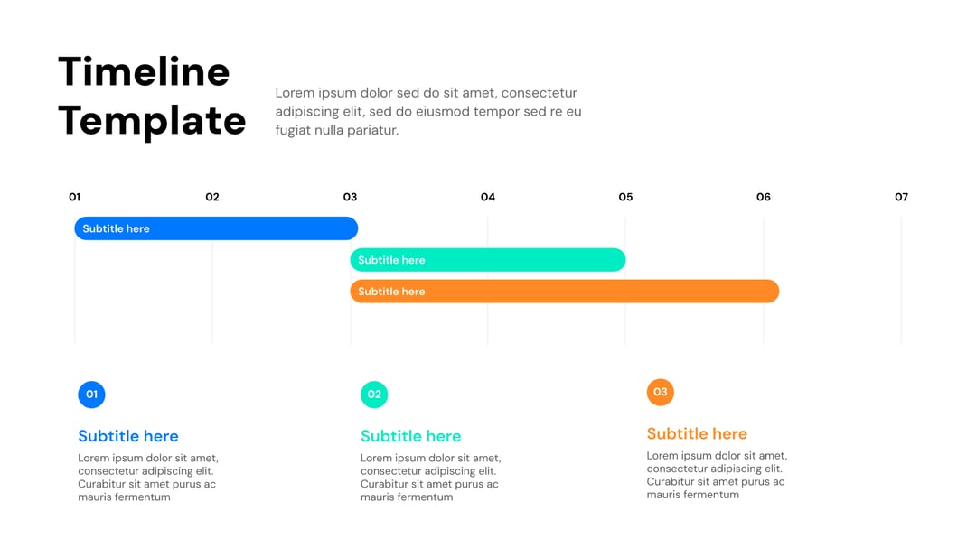 Timeline Presentation template