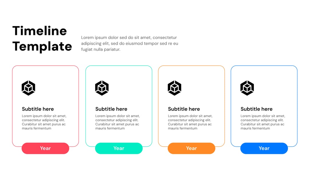 Timeline Presentation template