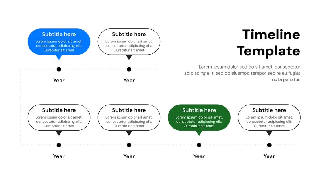 Timeline Presentation template