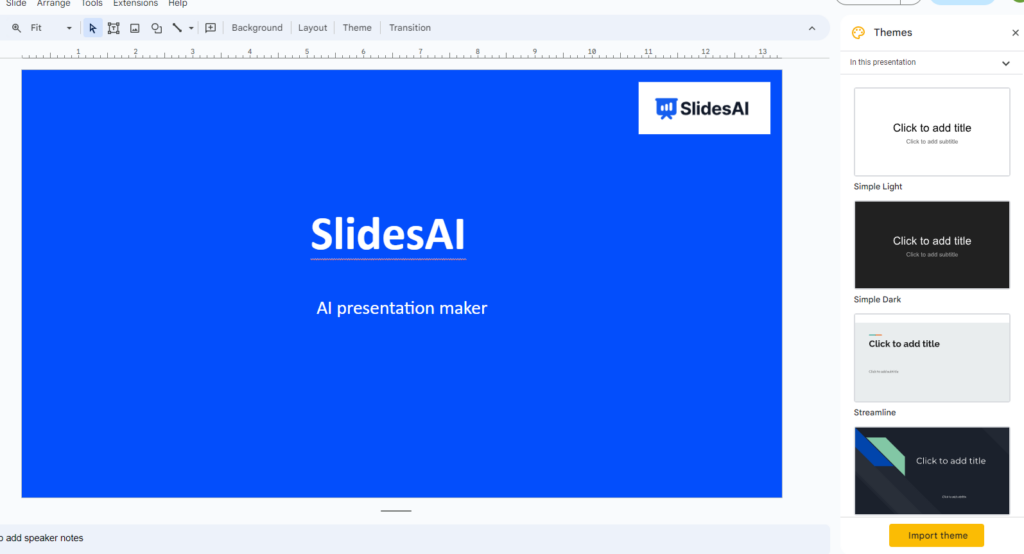 How To Import Themes Into Google Slides