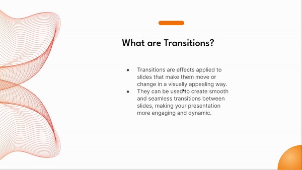 Slide transitions in Google Slides