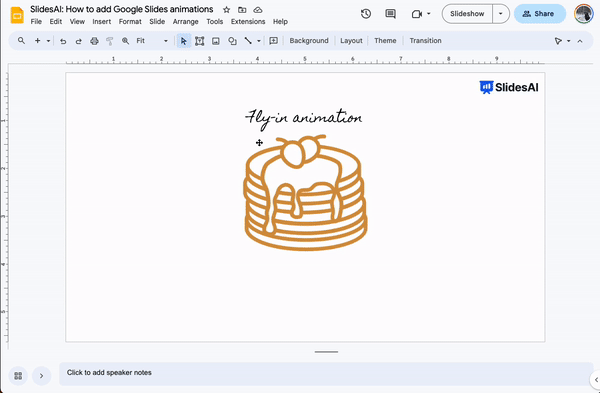 How to animate text in Google Slides