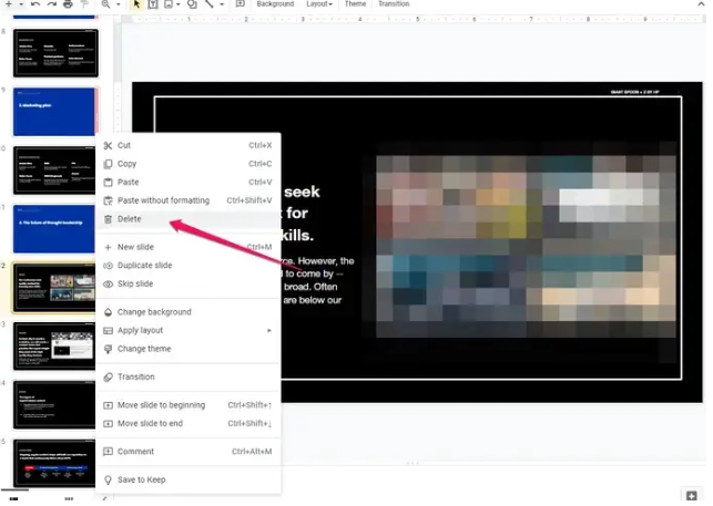 How to Delete a Google Slide From Android