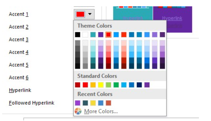 theme colors in powerpoint