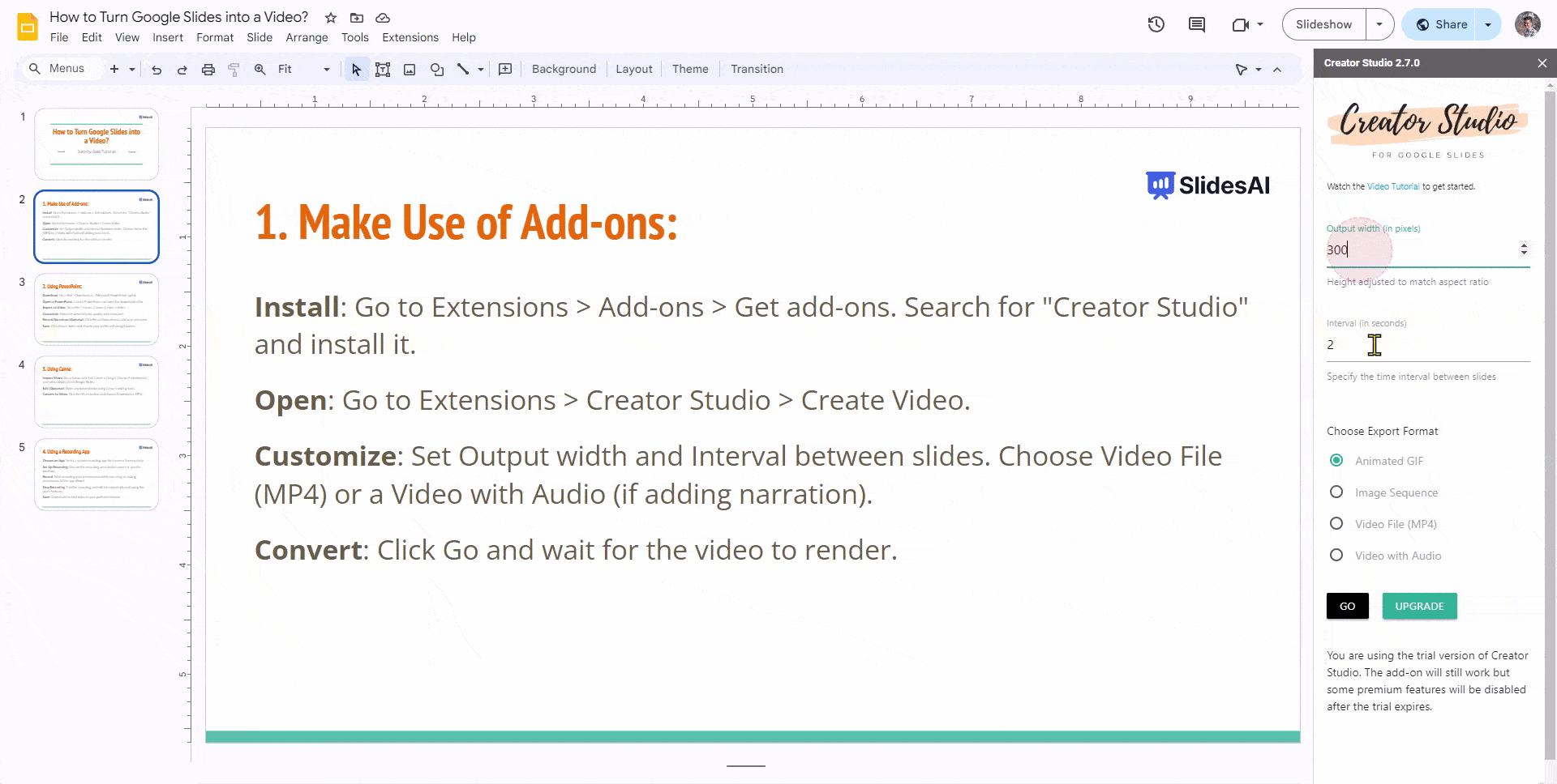 How to Turn Google Slides Into a Video (4 Easy Ways)