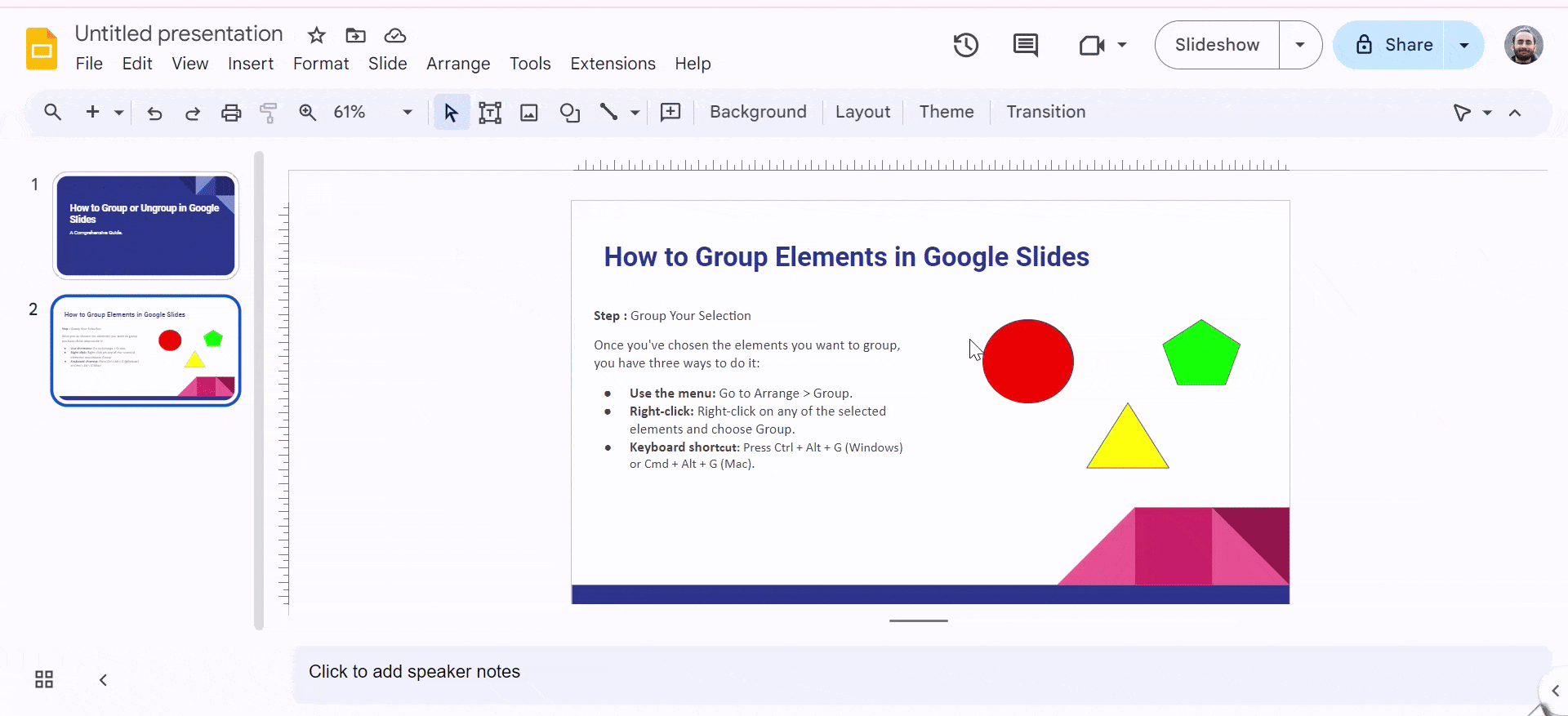 how-to-group-or-ungroup-objects-in-google-slides