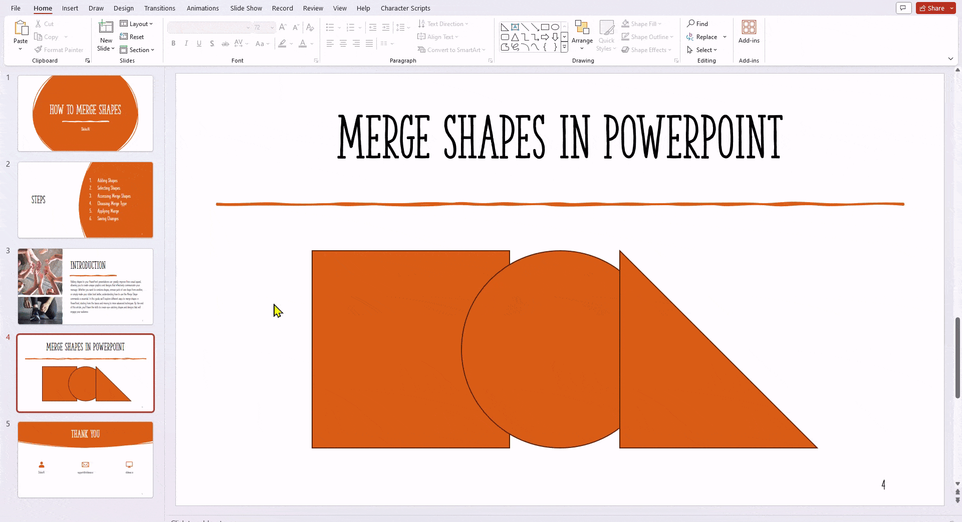 How To Merge Shapes In Powerpoint In Simple Steps