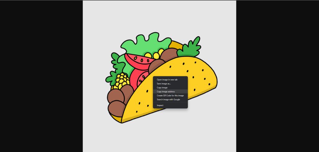 Copy the GIF link from the Web
