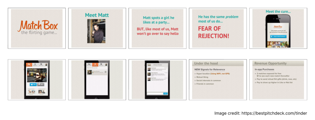 Tinder pitch deck