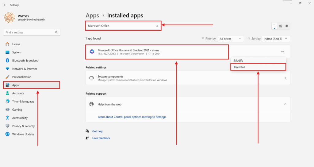 Method 4: Reinstall Microsoft Office