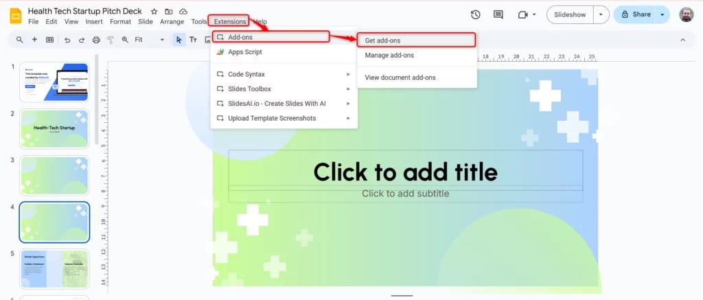 Download Google Slides Add-on