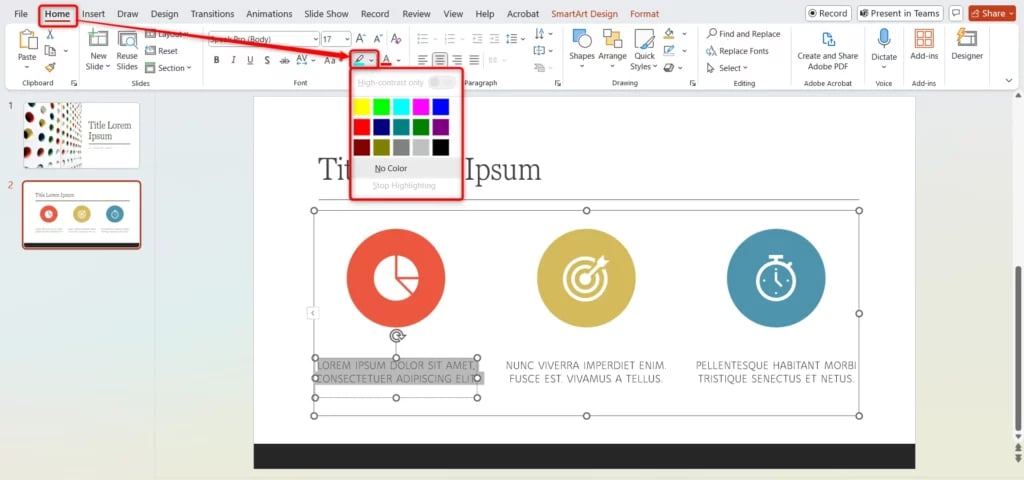 How to Highlight Text in PPT?