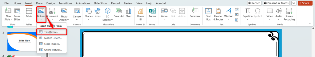 Add GIF in PowerPoint Presentation