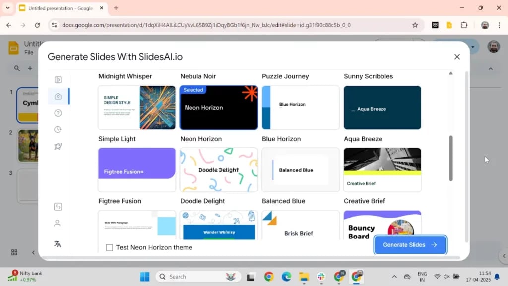 Finalize the Presentation