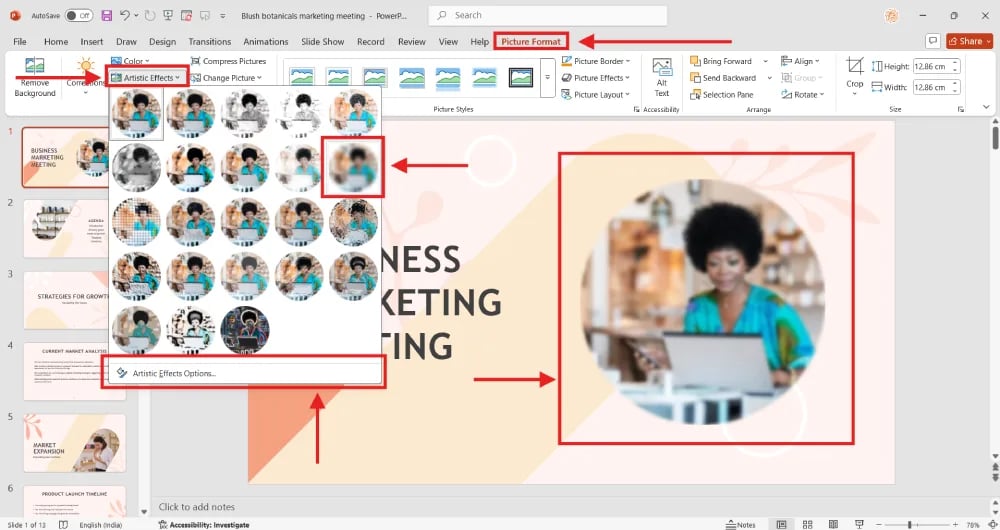 weak the Blur Amount