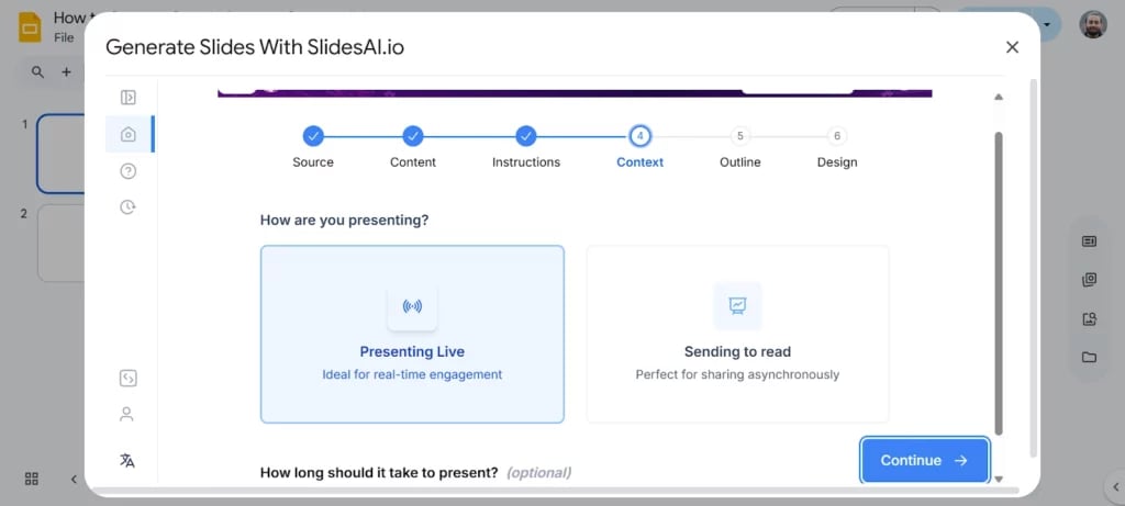 How are you presenting?