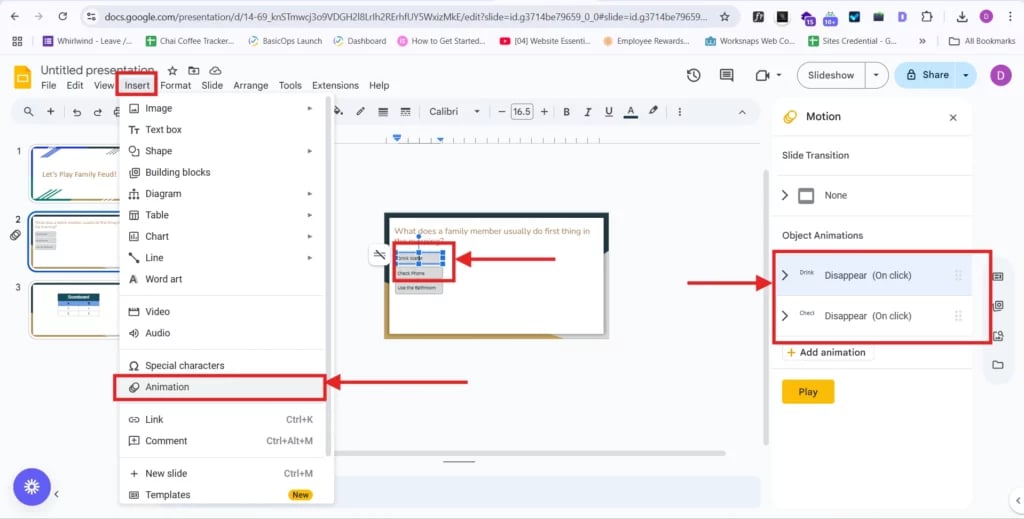 Animate to reveal the answers.