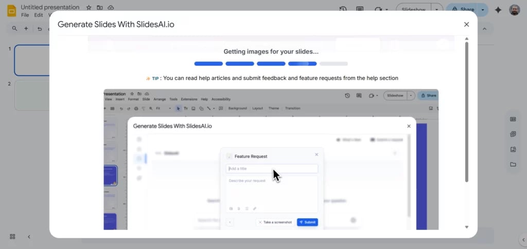 Let SlidesAI Generate Your Presentation