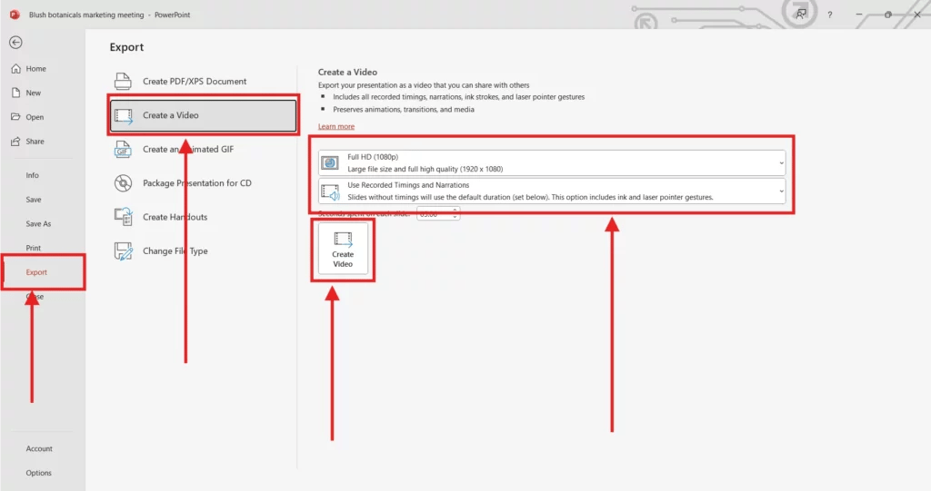Record a PowerPoint Presentation with Audio