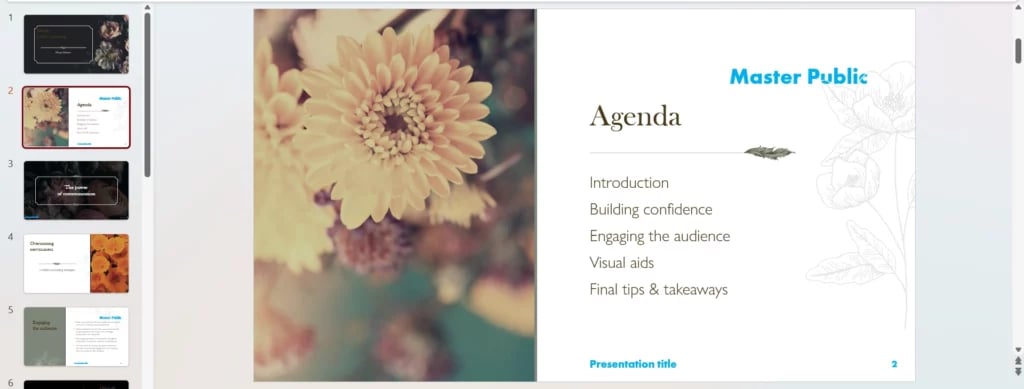 Your header will now show up