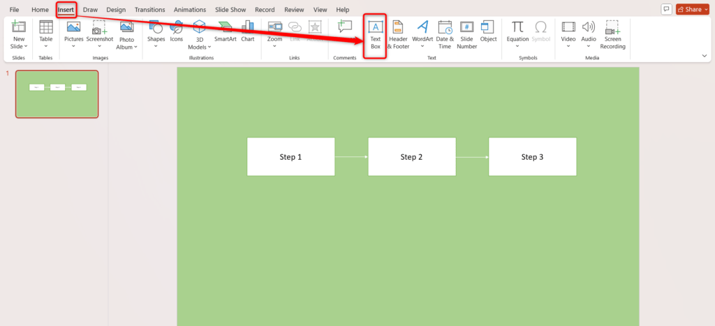 Add Text in PowerPoint