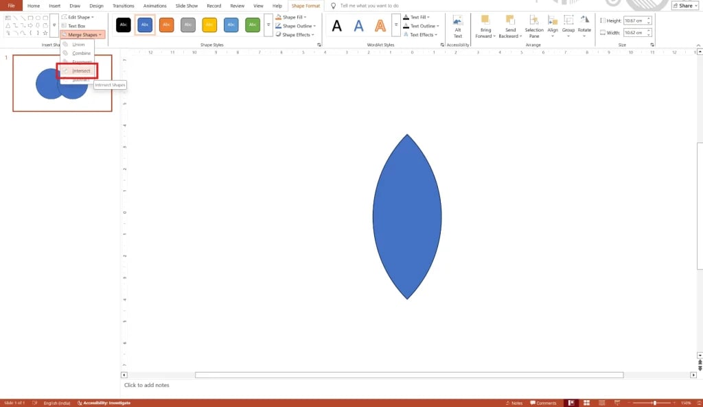 Intersect Shape