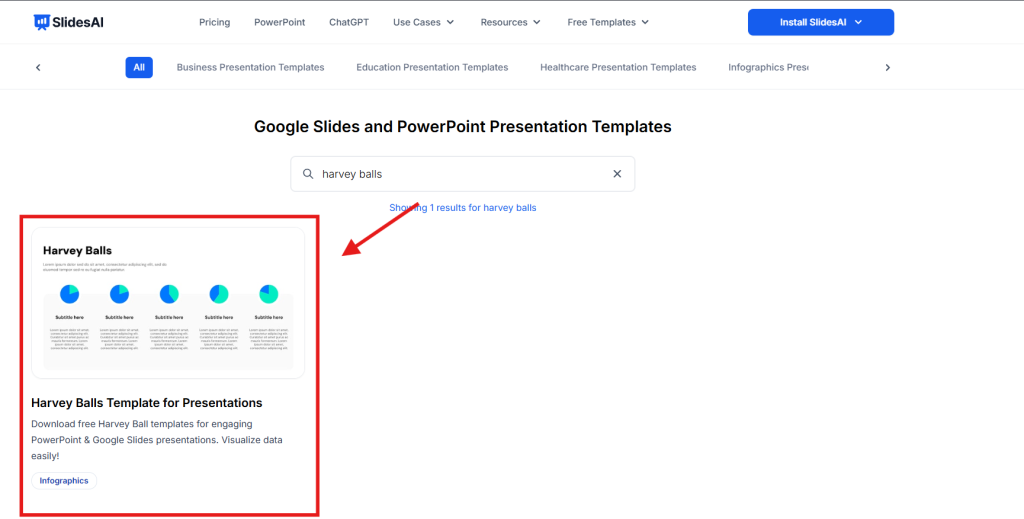 Search for Harvey Balls template