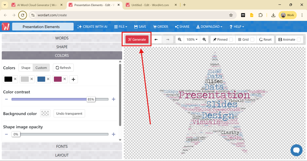 Generate the Word Cloud