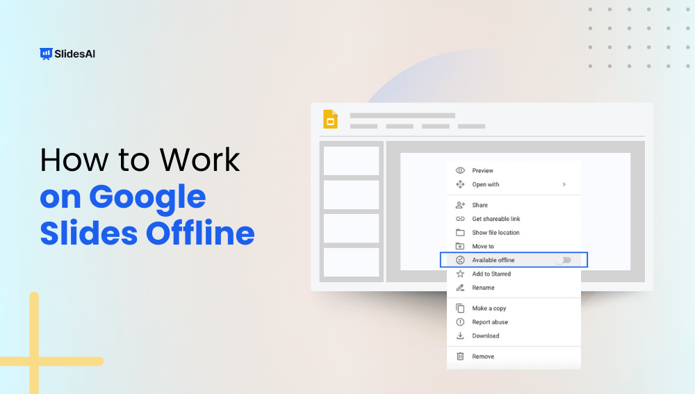How To Work on Google Slides Offline?