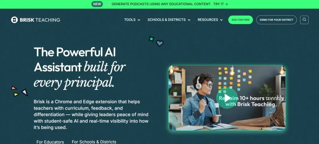 Brisk Teaching homepage