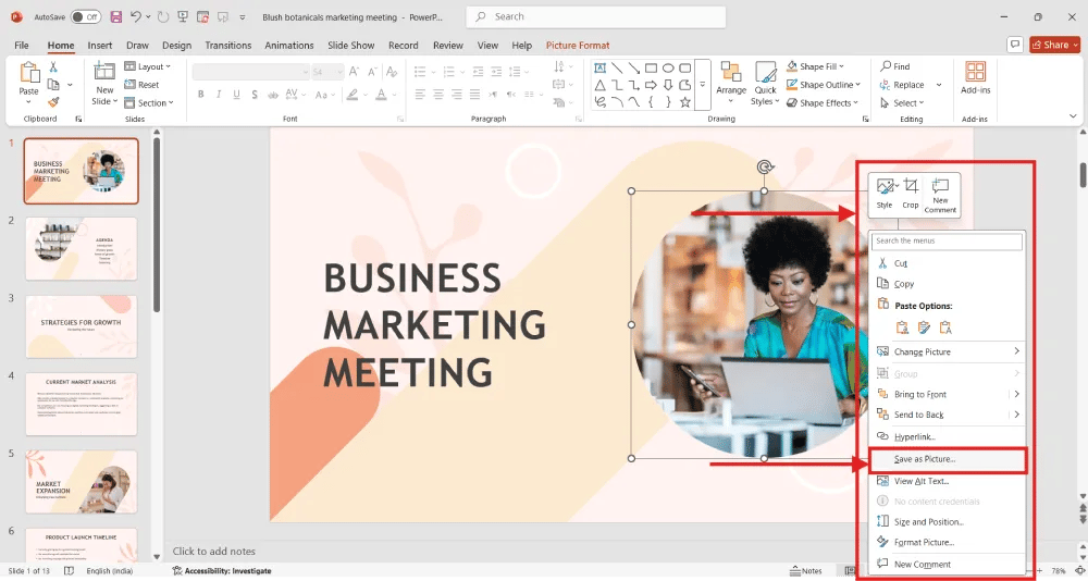 Save as picture method