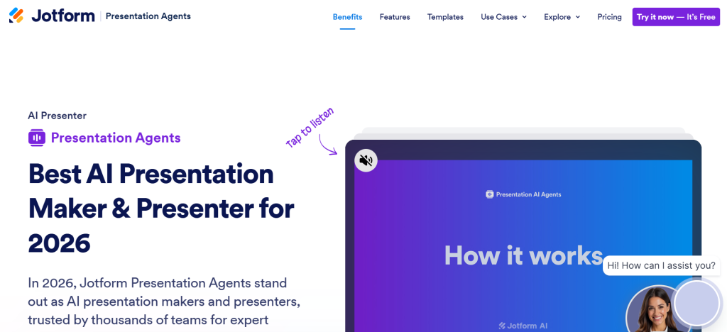 Jotform Presentation Agents