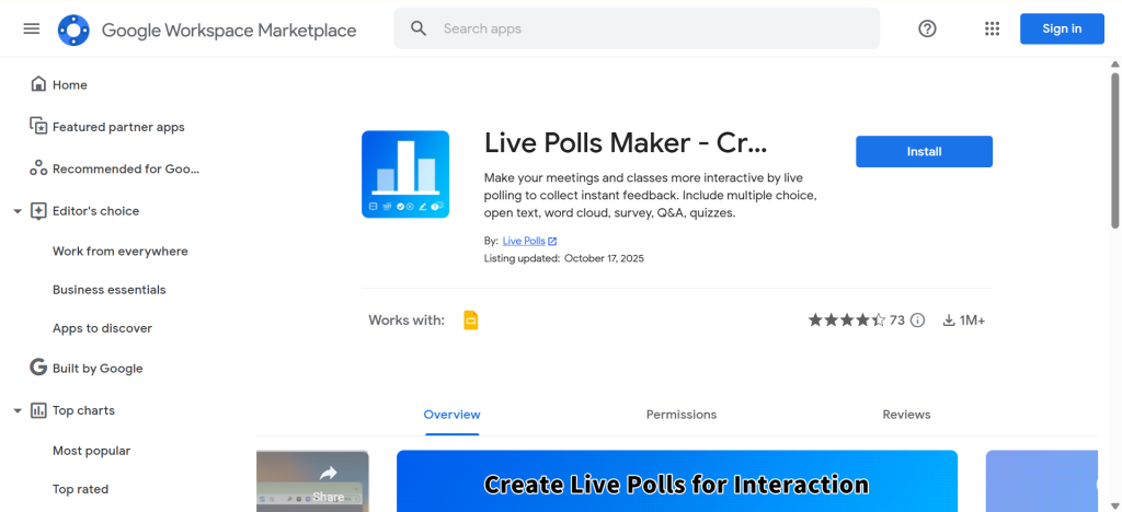 Live Polls makers