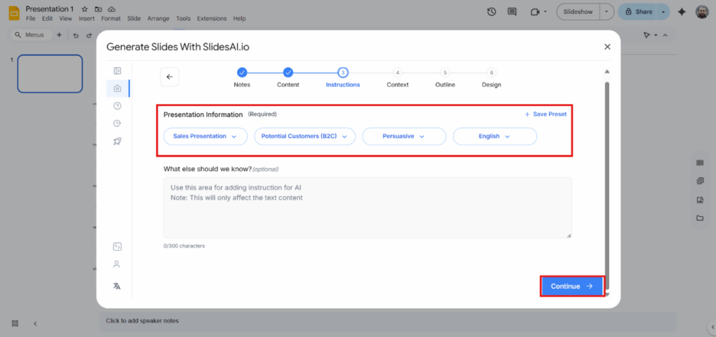 Customize Preferences