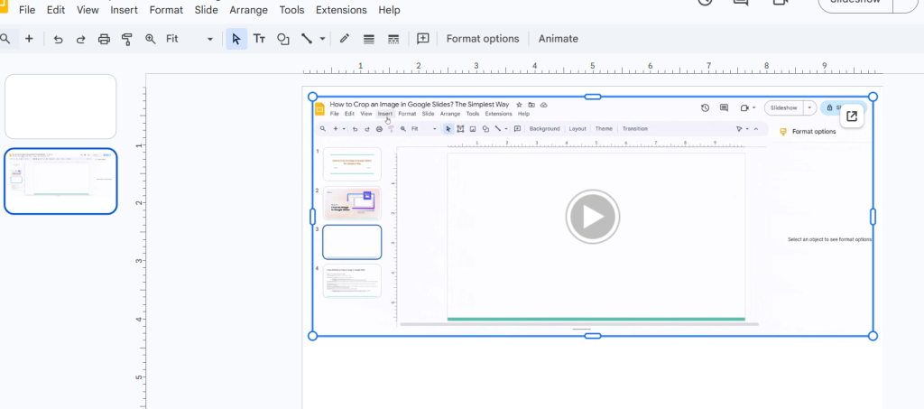Open your Google Slides presentation
