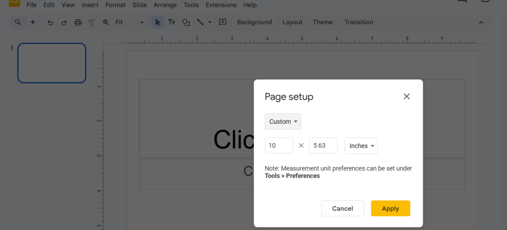 Adjust the Page Dimensions